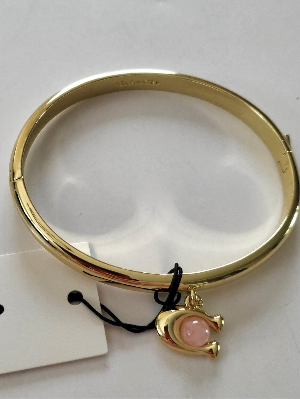 COACH Signature logo Bracelet Golden charm